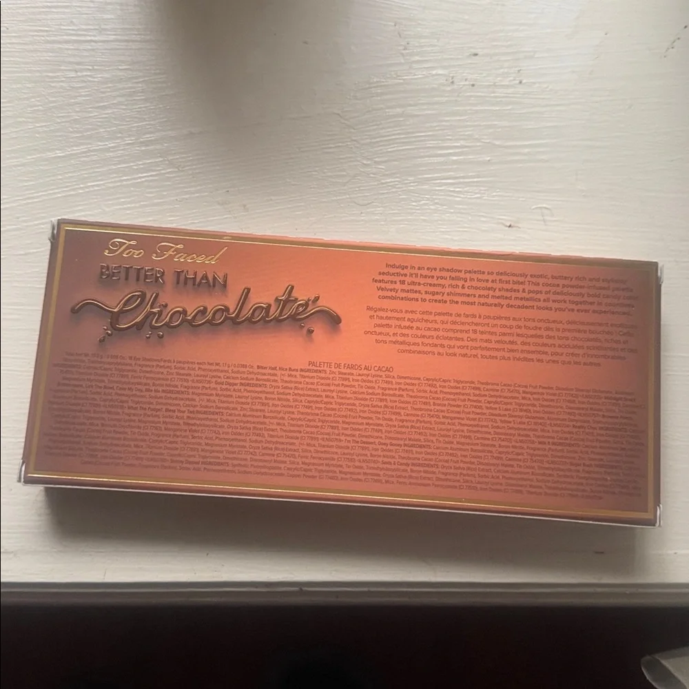 Too Faced Better Than Chocolate 18 Pan Eyeshadow Palette